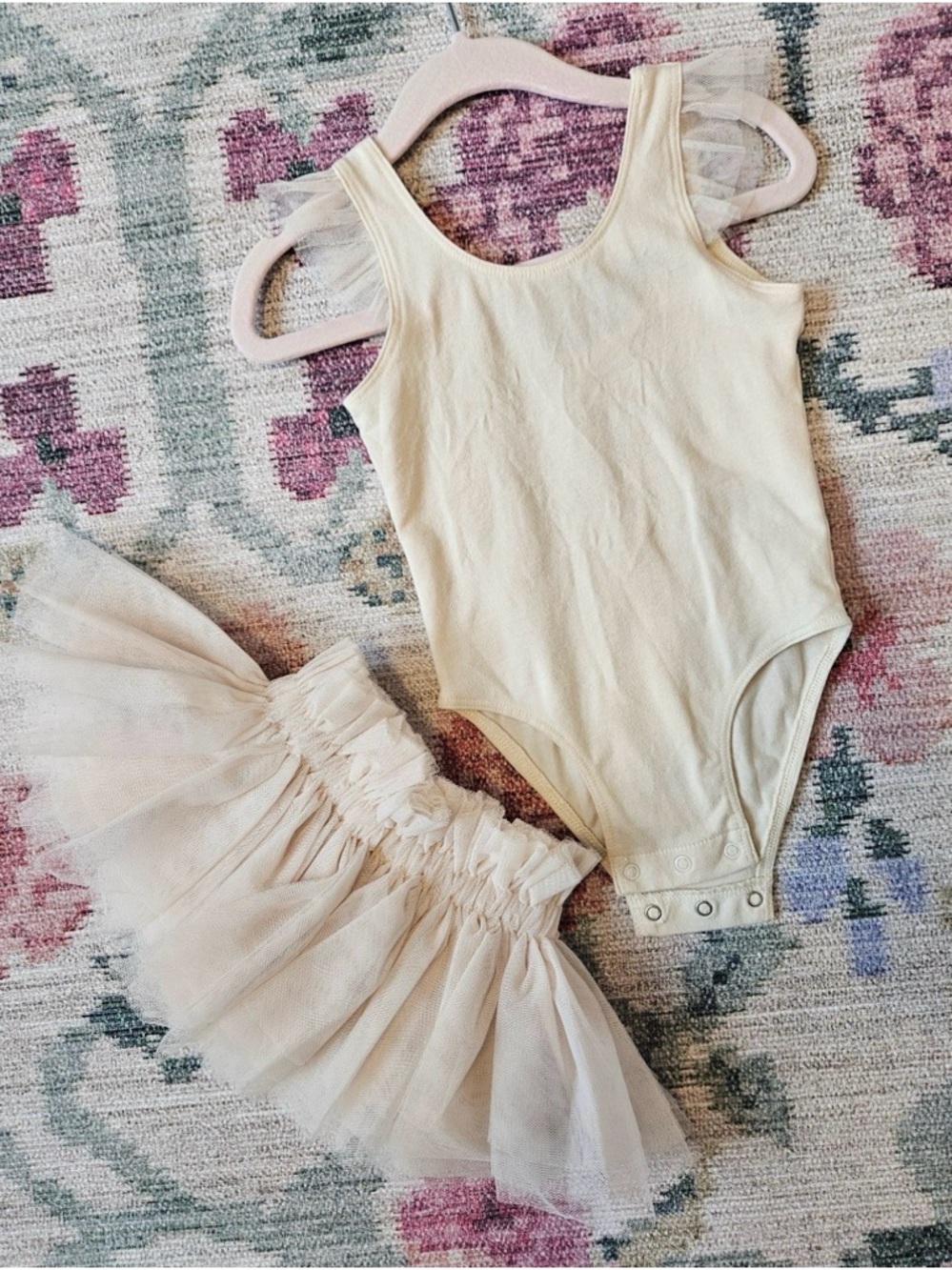 NoraLee Lottie Cream Tulle Baby Girls Matching Set - Bodysuit & Tutu